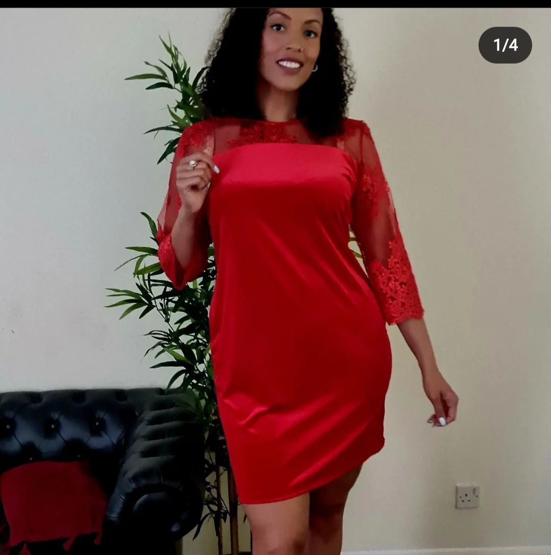 Red Lacey Dress