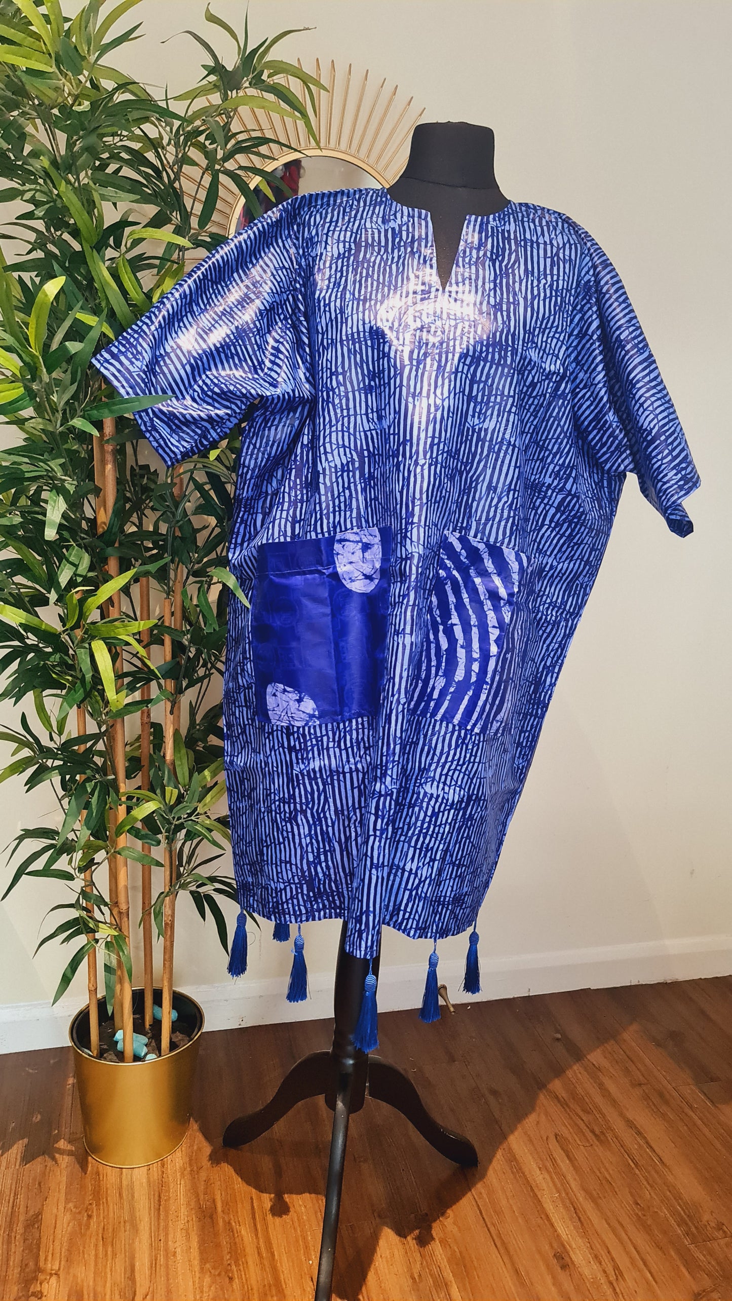 Adire Thistle Kaftan