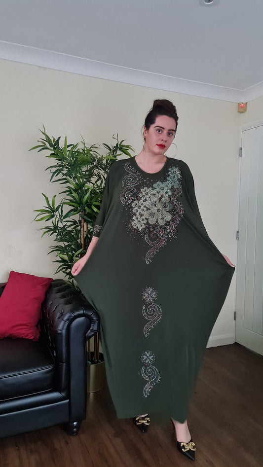 Army Free Lycra Kaftan