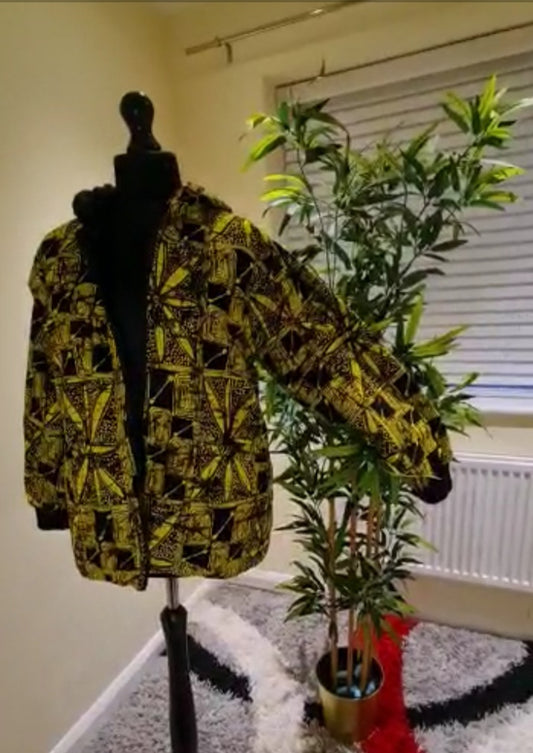 Lemon Printed Bomber Jacket