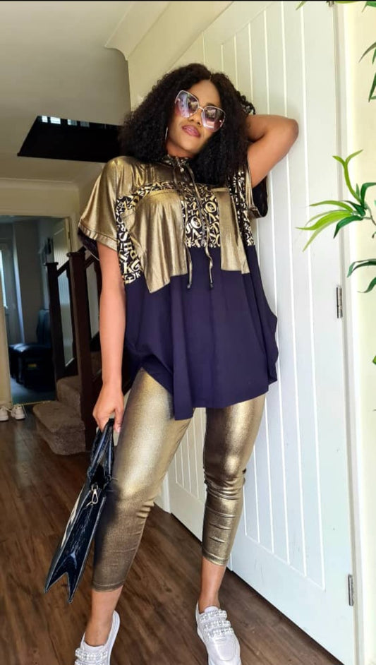 Metallic Trouser 2pc