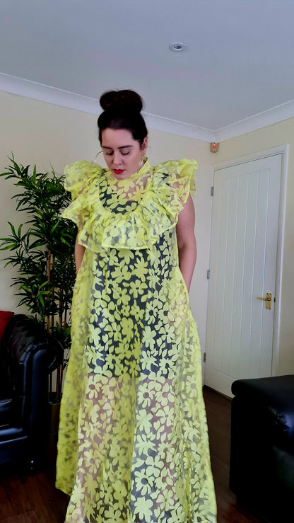 Yellow Floral Dress