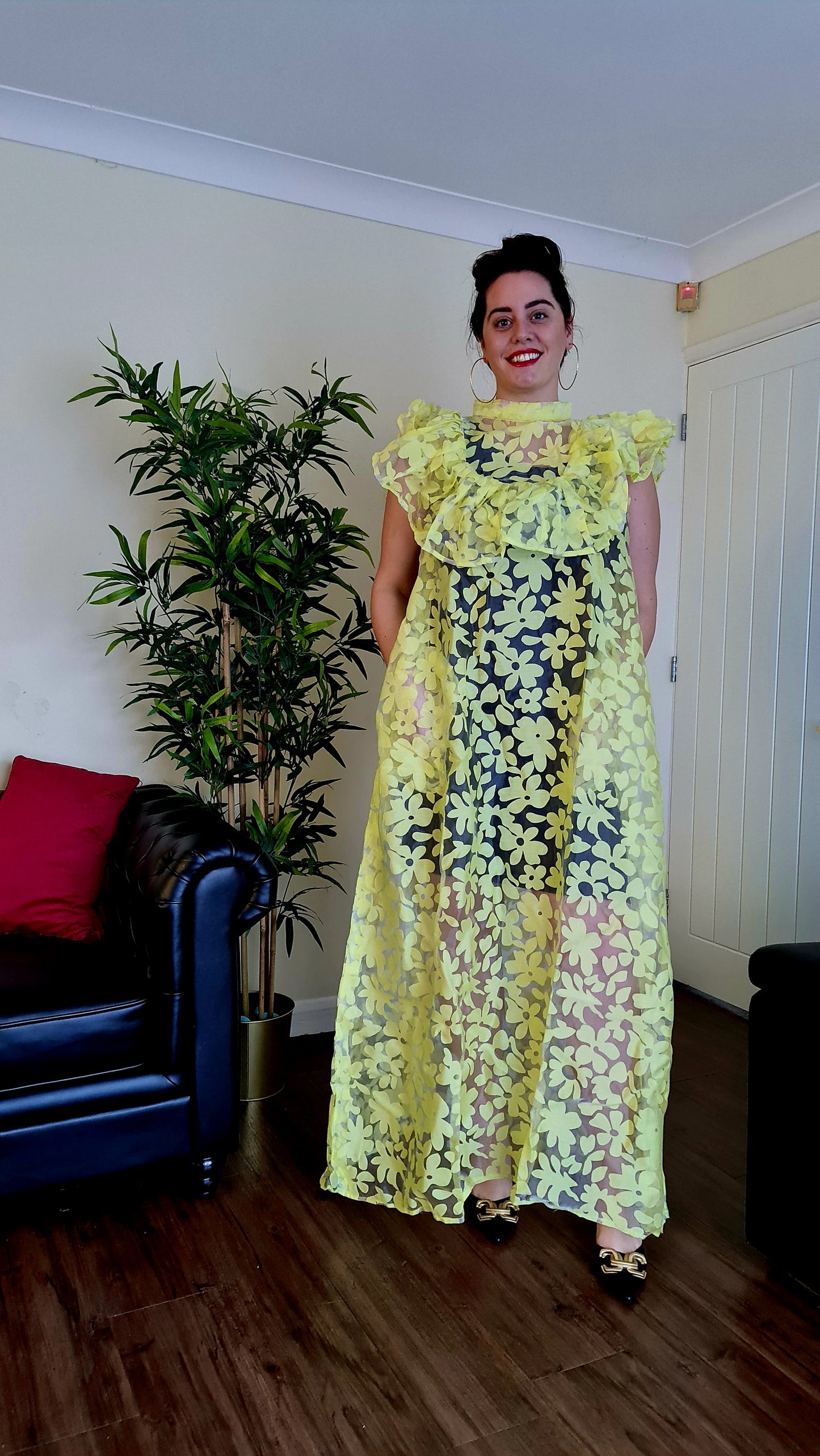 Yellow Floral Dress